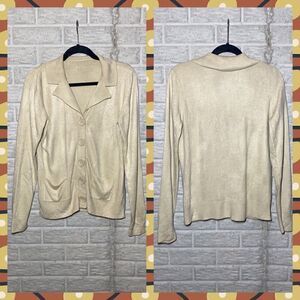 💙BHS Cream Button-up cardigan Women's Size 10
